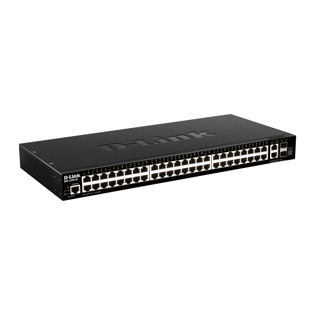 D-Link DGS-1520-52 52-Port Gigabit Smart Managed Layer 3 Switch with 2 10G SFP+ and 2 10GBASE-T Ports - ACE Peripherals