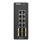 D-Link DIS‑300G‑12SW 8-Port Gigabit Managed Industrial POE Layer 2+ Switch with SFP - ACE Peripherals