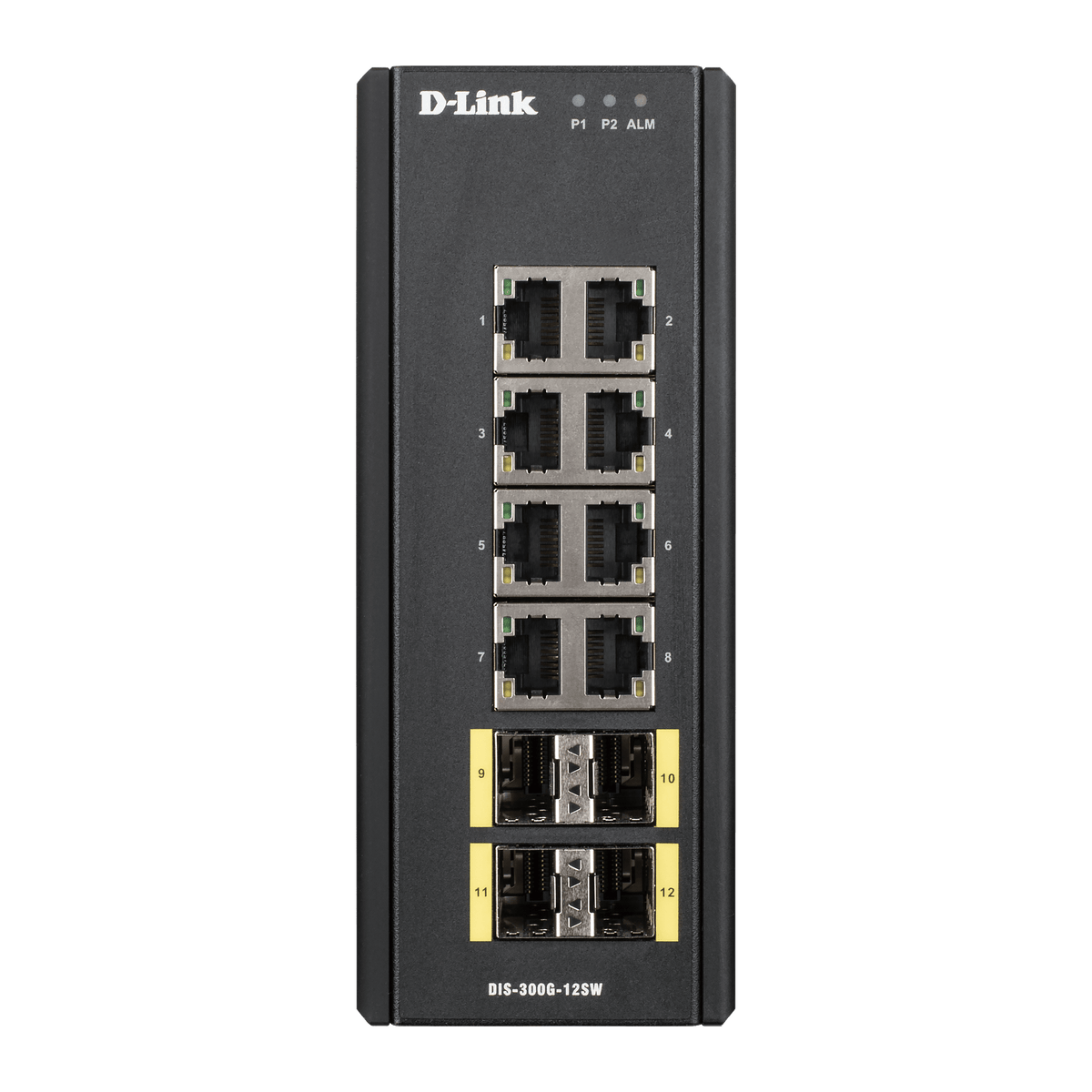 D-Link DIS‑300G‑12SW 8-Port Gigabit Managed Industrial POE Layer 2+ Switch with SFP - ACE Peripherals