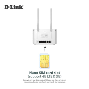 D - Link DWR - M972V 4G+ LTE Cat7 Gigabit Dual Band Battery Mobile Wi - Fi Router - ACE Peripherals