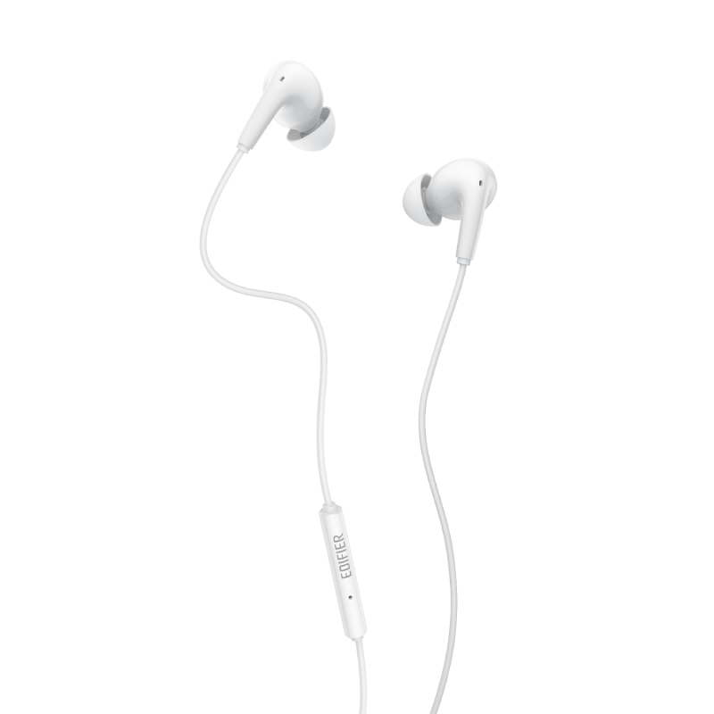 Edifier P230 USB C White earbuds front product view