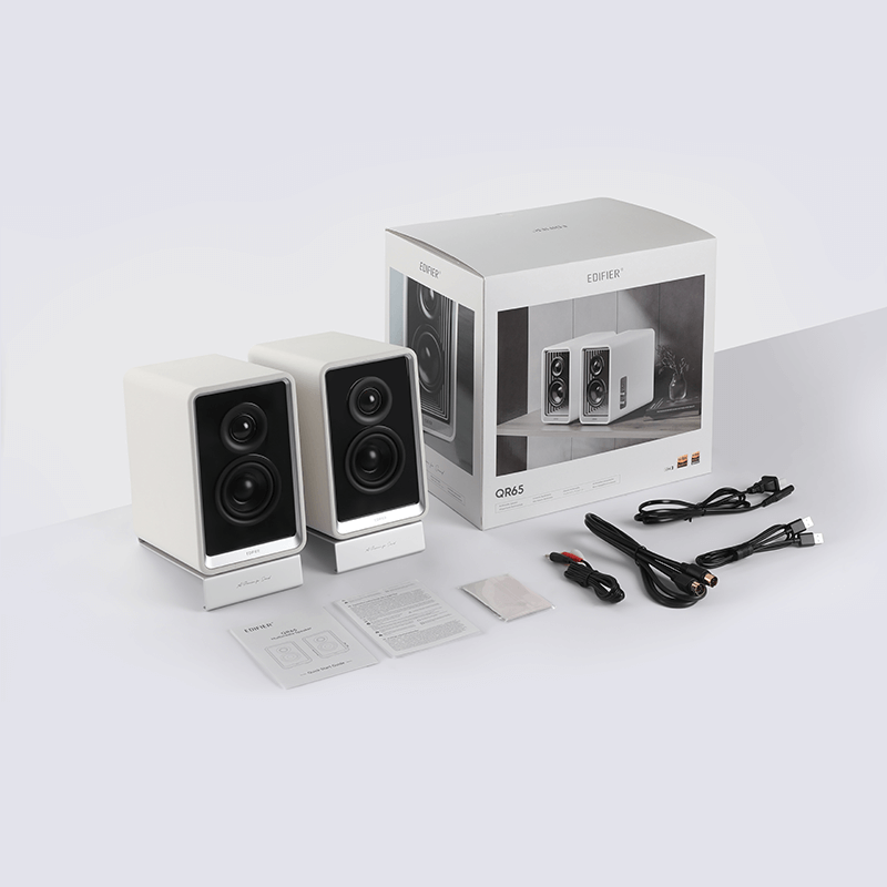 Edifier QR65 70W RMS Desktop Active Monitor USB and Bluetooth Speaker with GaN Charger - ACE Peripherals