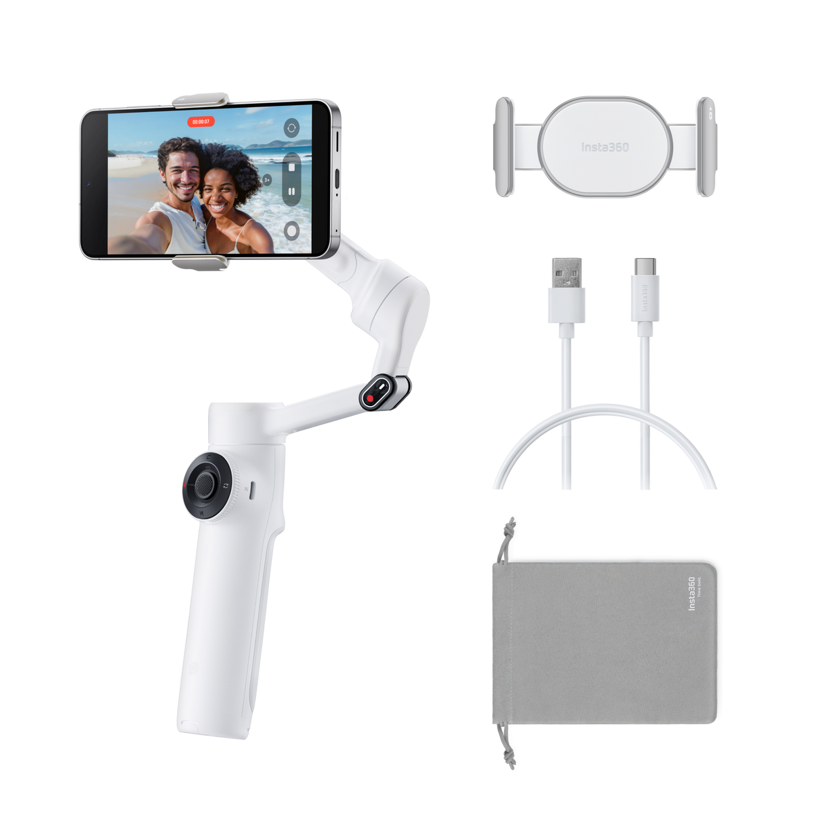 Insta360 Flow 2 Flow 2 Arctic White Standard Bundle 15