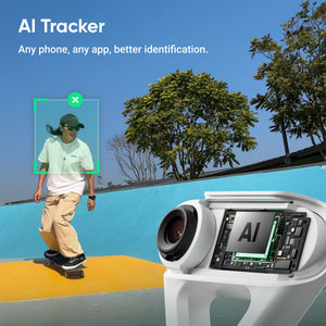 Insta360 Flow 2 Flow 2 Stone Gray AI Tracker Bundle 4
