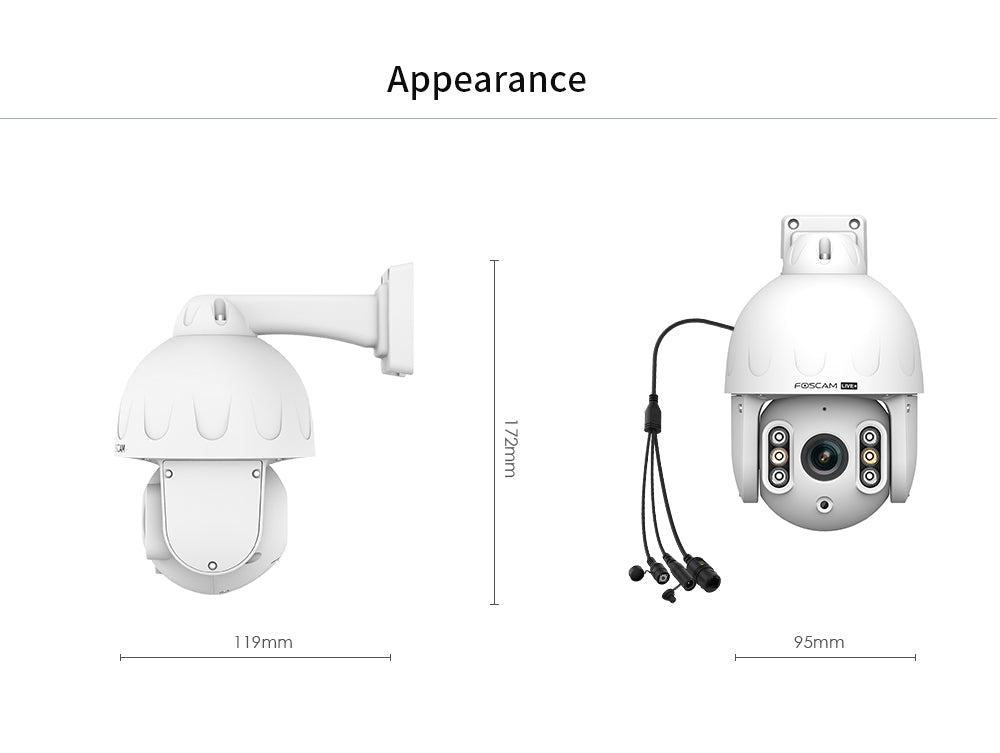 Foscam LD8EP 8MP 4K Outdoor WiFi Live Streaming IP Camera - ACE Peripherals