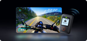 Recorded activity footage with a GPS data overlay