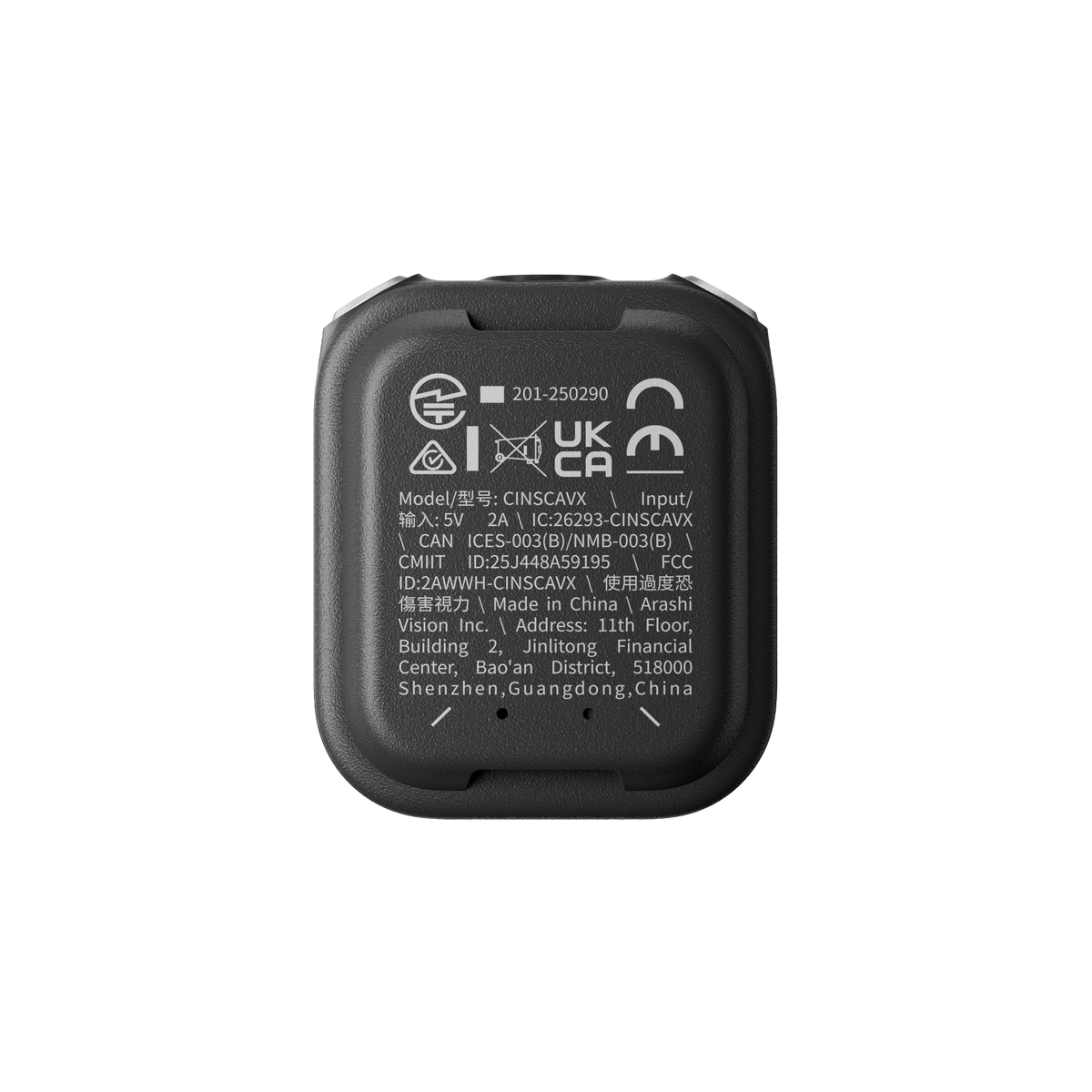 Insta360 GPS Preview Remote with Built-In Mic rear case detail