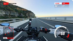 Insta360 GPS Preview Remote with Built-In Mic GPS statistics application example