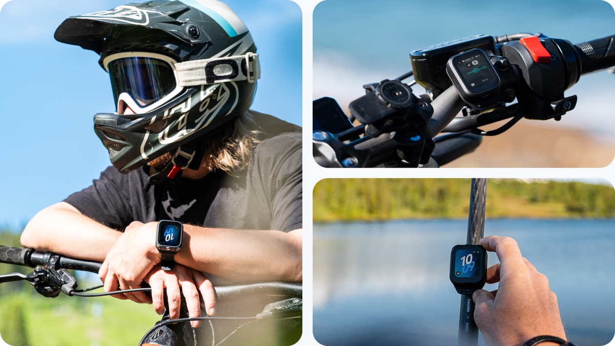 Insta360 GPS Preview Remote with Built-In Mic wrist and accessory mounting examples