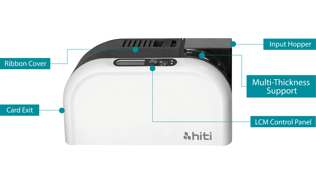 HiTi CS-270e 300 dpi Transparent Plastic ID Card Printer - ACE Peripherals
