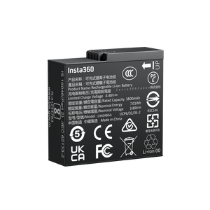 Insta360 Ace Pro 2 Battery angled view of the Ace Pro 2 battery