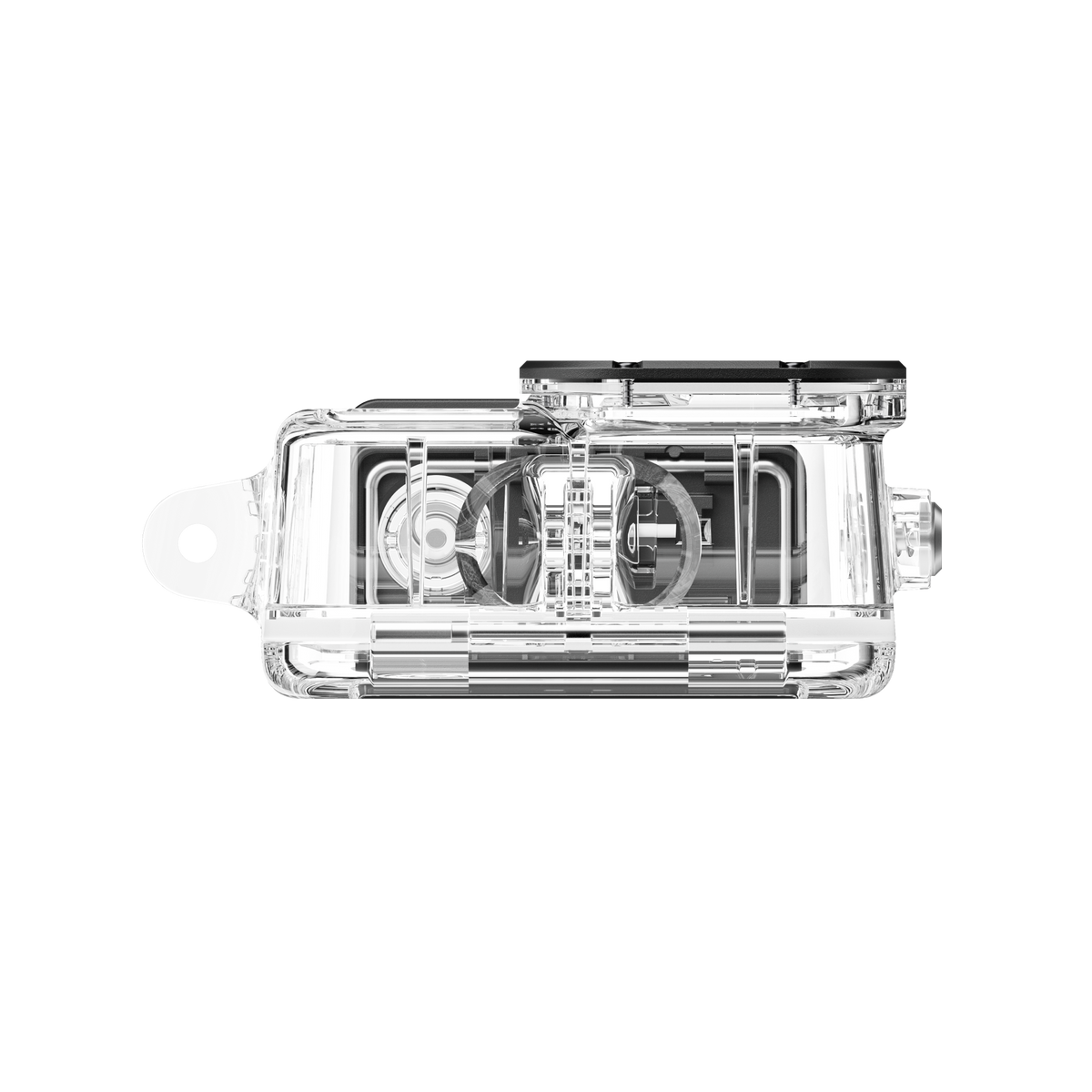 Insta360 Ace Pro 2 Dive Case bottom view of the two-prong mounting structure