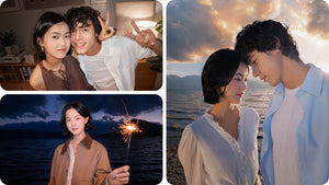 Insta360 Ace Pro 2 2-in-1 Flash and Fill Light manufacturer examples of flash-lit portrait scenes
