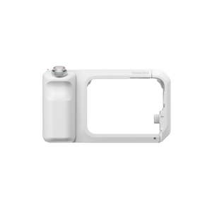 Insta360 Ace Pro 2 Xplorer Grip Pro Kit White angled front view of the grip arrangement
