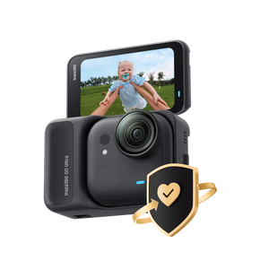 Manufacturer FlexiCare artwork with a separate illustrative black GO Ultra camera and Action Pod