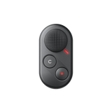 Front view of the compact joystick camera remote