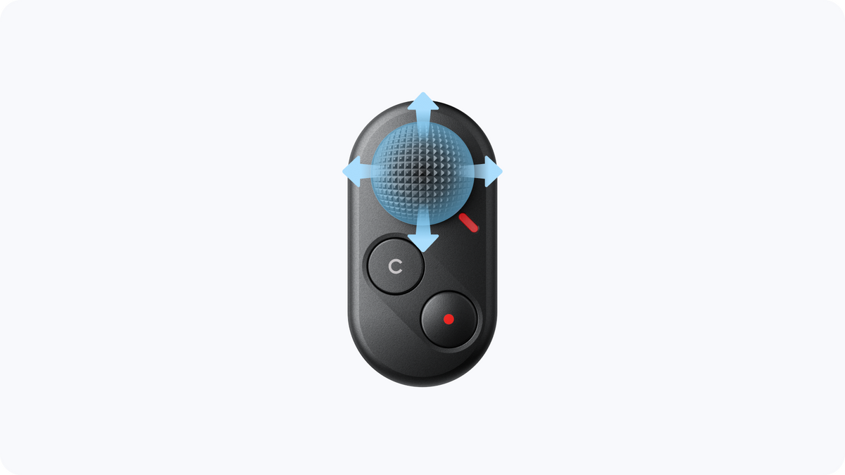 Manufacturer illustration of tactile joystick control