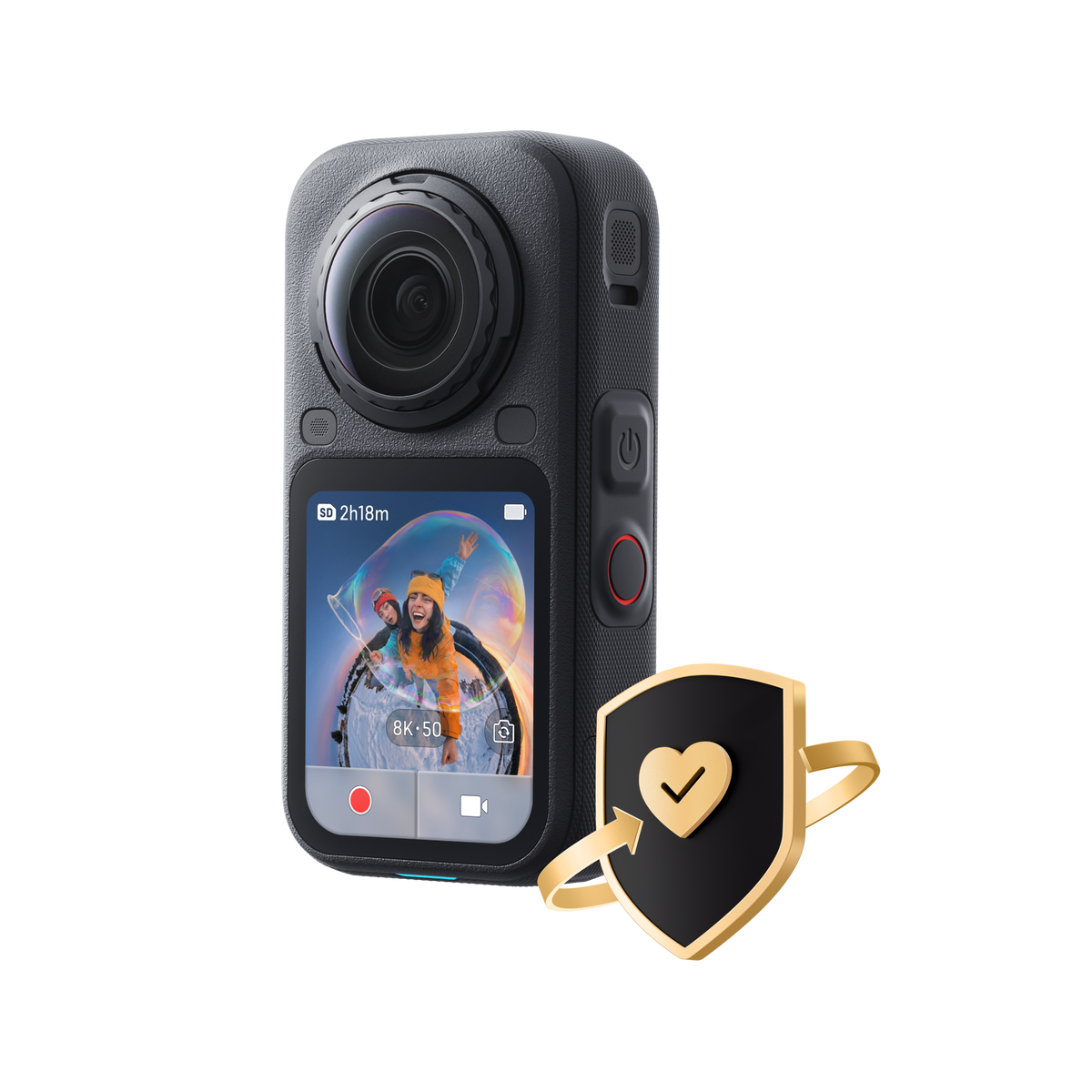 Manufacturer FlexiCare service artwork with an illustrative black X6 camera