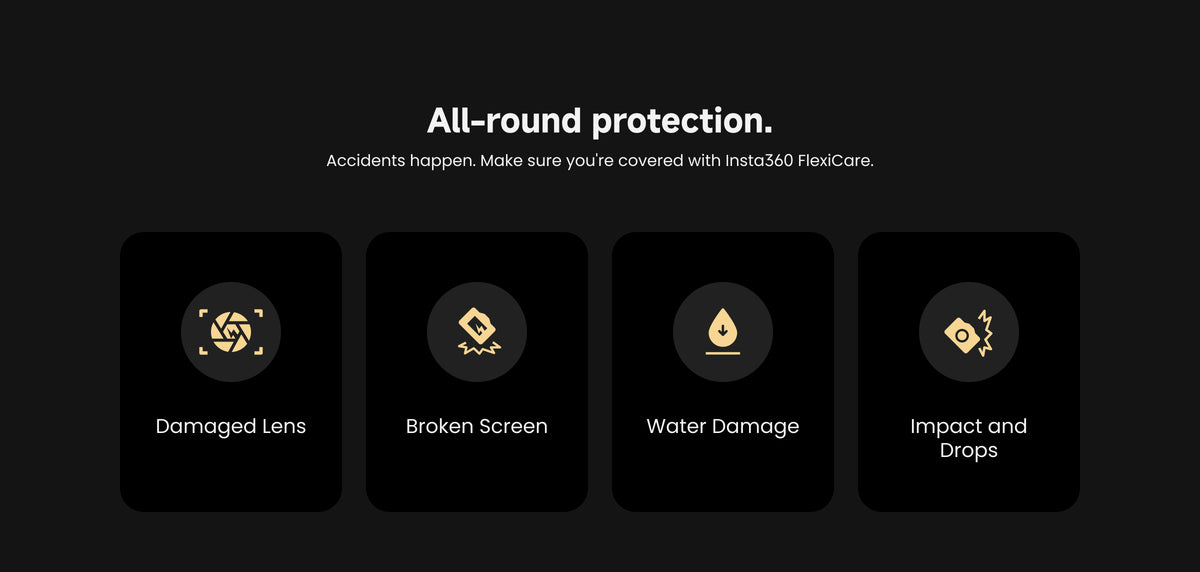 Examples of accidental damage assessed under the FlexiCare service terms