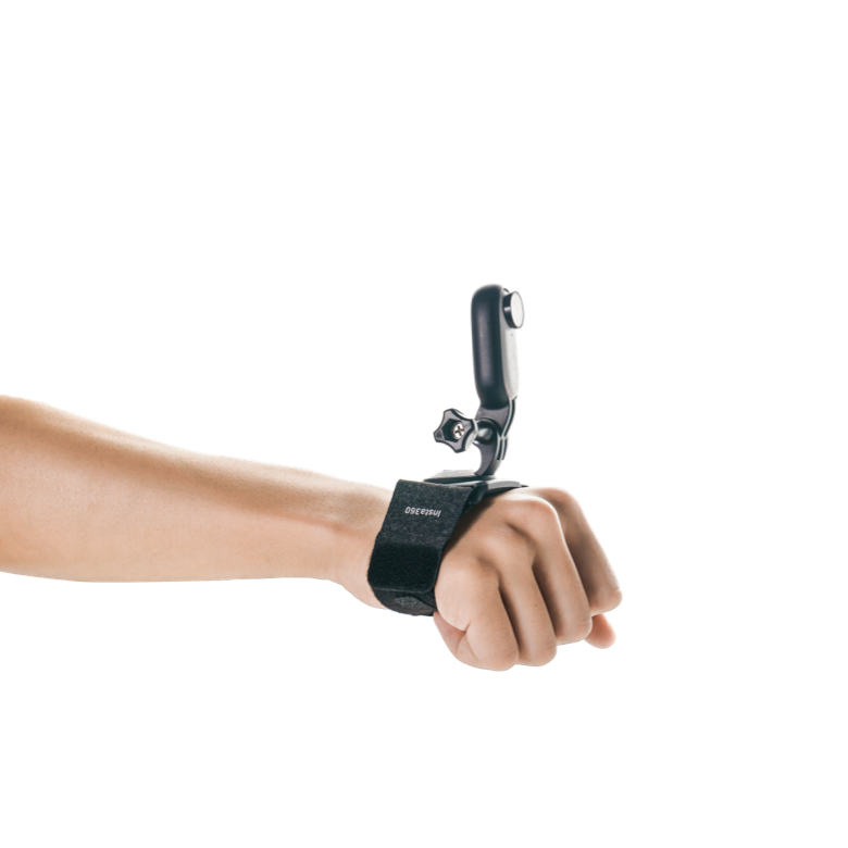 Insta360 Hand Mount Kit official product view 3; camera shown for mounting illustration and sold separately