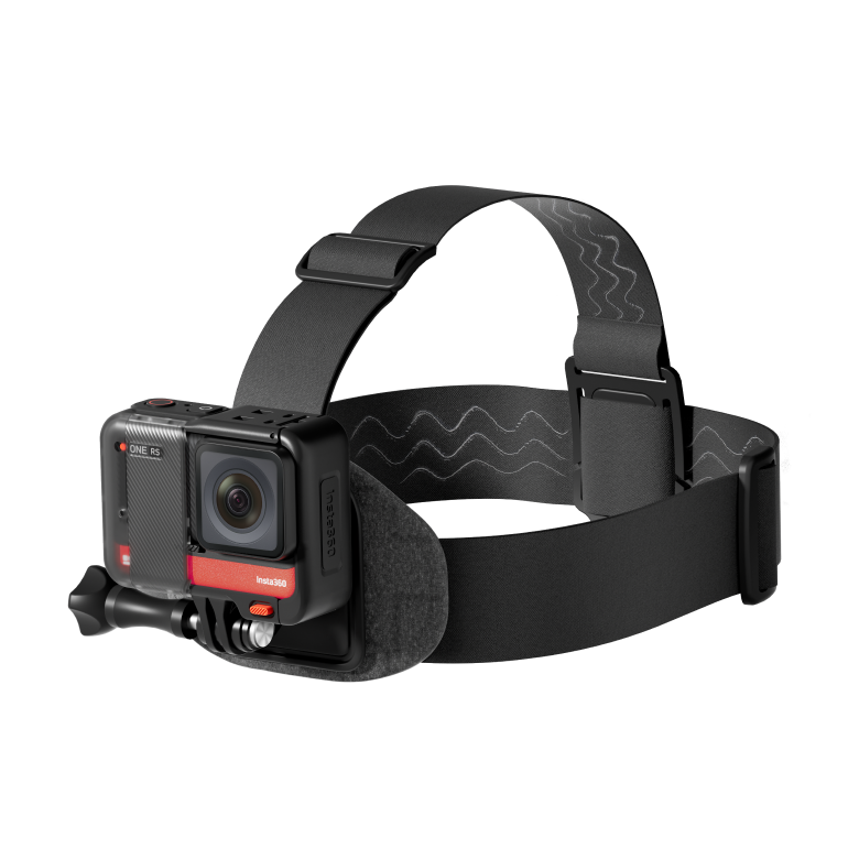 Insta360 Head Strap official product view 4; camera and other illustrated equipment sold separately