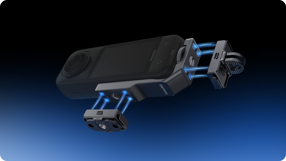 Insta360 X5 Vertical-Horizontal Mount manufacturer use and feature illustration 4