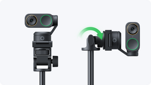 Landscape and portrait mounting arrangements with a separate Link webcam