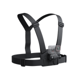 Insta360 Chest Strap 2.0 padded chest harness with an illustrative camera, camera sold separately