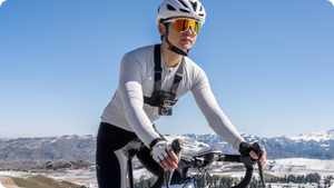 Insta360 Chest Strap 2.0 manufacturer cycling application with a separate camera
