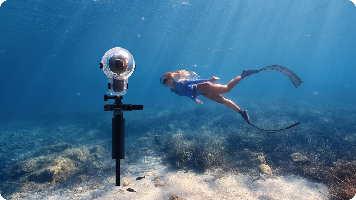 Insta360 Dive Buddy manufacturer hands-free underwater filming application