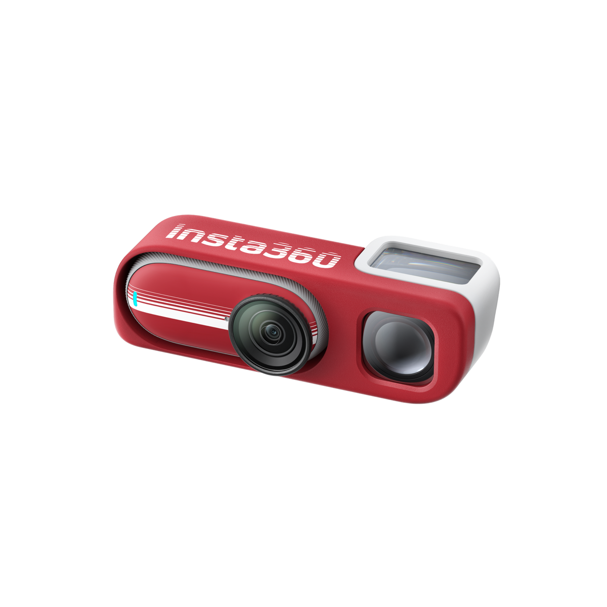 Insta360 GO 3S Retro Viewfinder Classic Red viewfinder fitted to an illustrative GO camera, camera sold separately