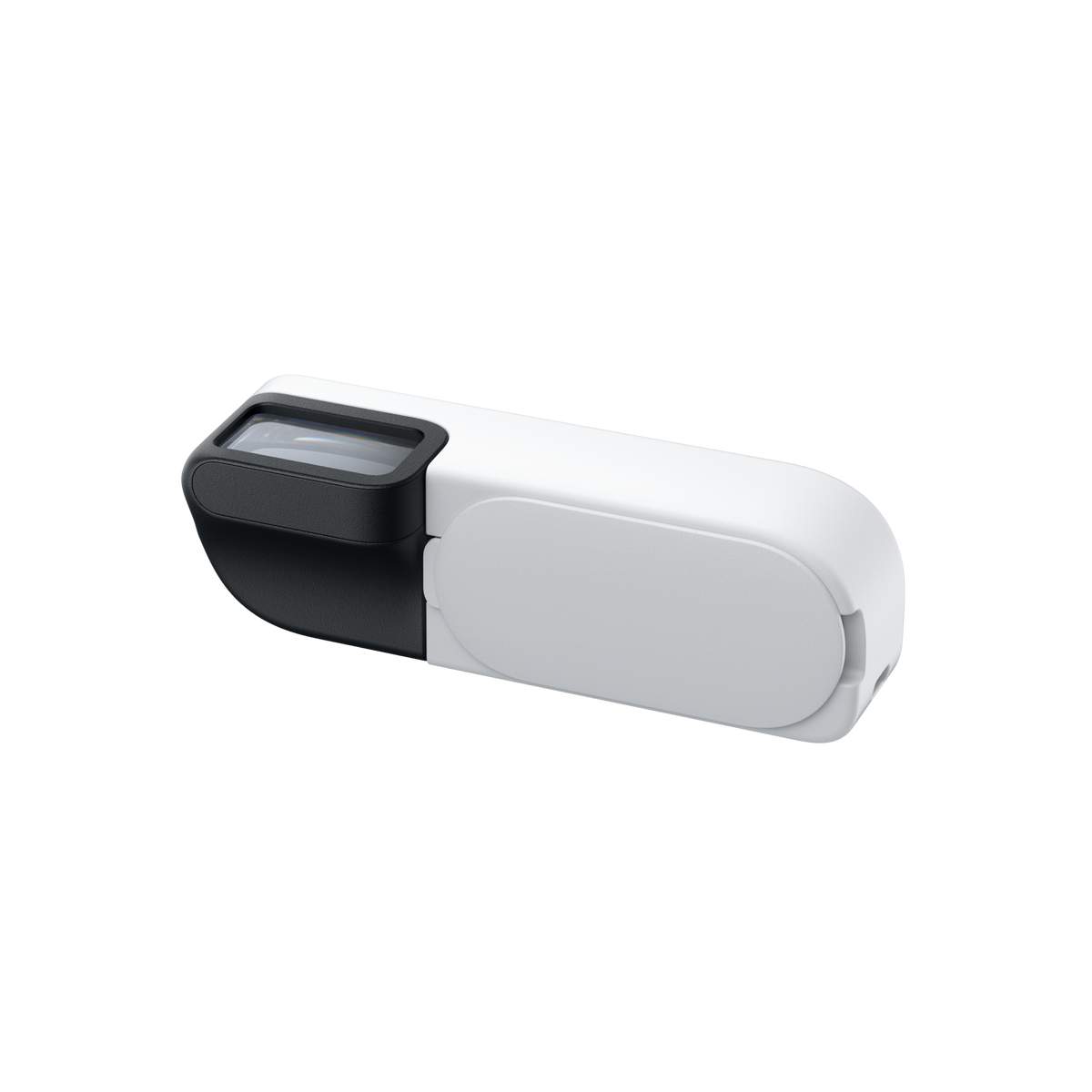 Insta360 GO 3S Retro Viewfinder Canvas White viewfinder side and rear housing