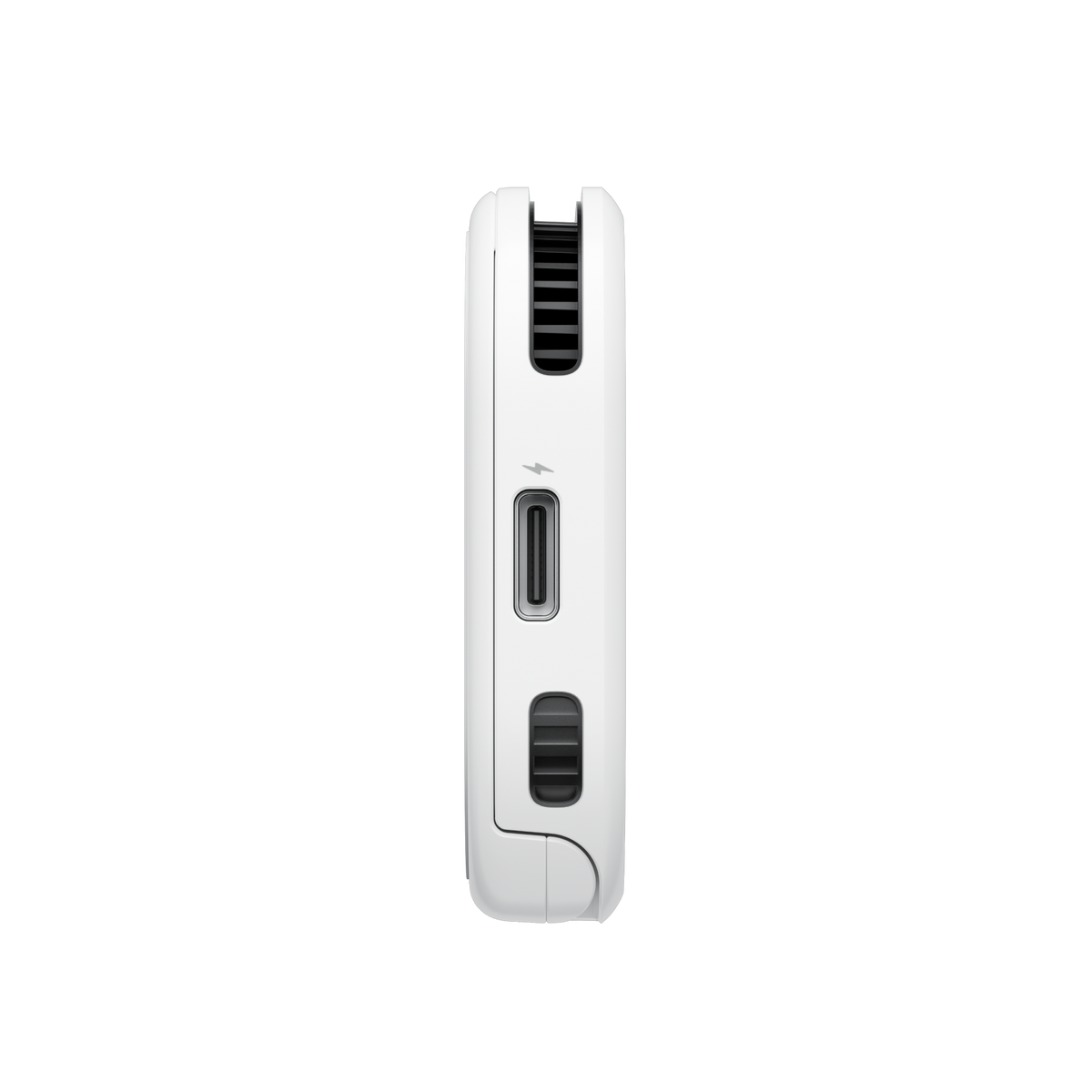 Insta360 GO Ultra FOMO Flexi Mount side profile and USB-C port