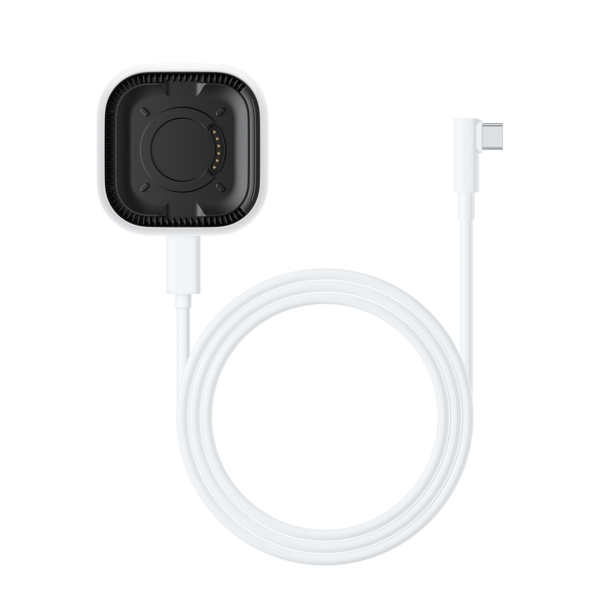 Insta360 GO Ultra FOMO Flexi Mount external USB-C power-connection arrangement