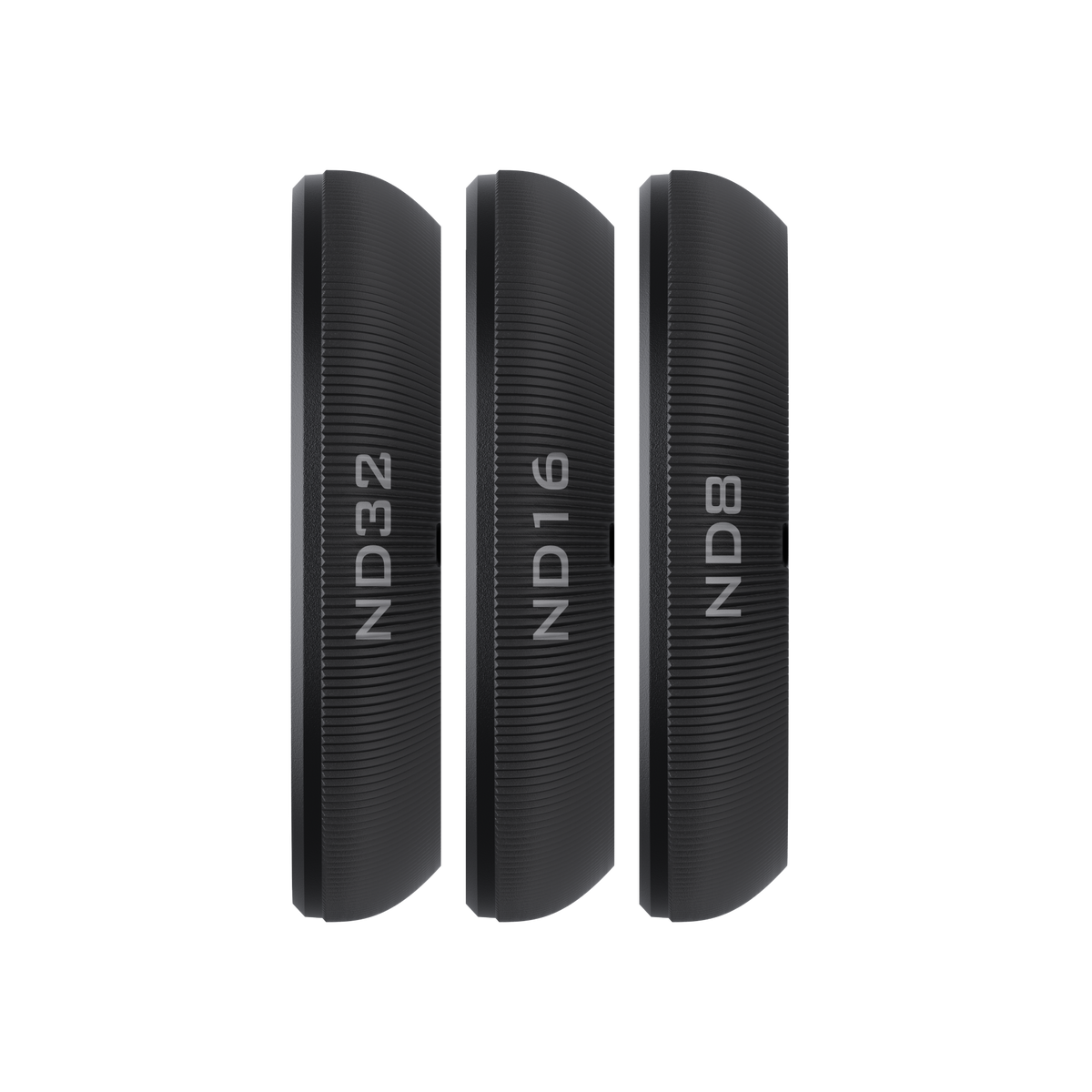 Insta360 GO Ultra ND Filter Set side view of the three labelled filter strengths