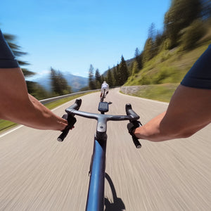 Insta360 GO Ultra ND Filter Set manufacturer cycling scene illustrating motion blur