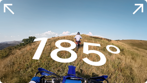 Insta360 GO Ultra Wide Lens manufacturer example illustrating the lens’s 185-degree field of view