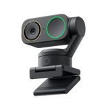 Insta360 Link 2 Pro Graphite Black webcam on its magnetic mount