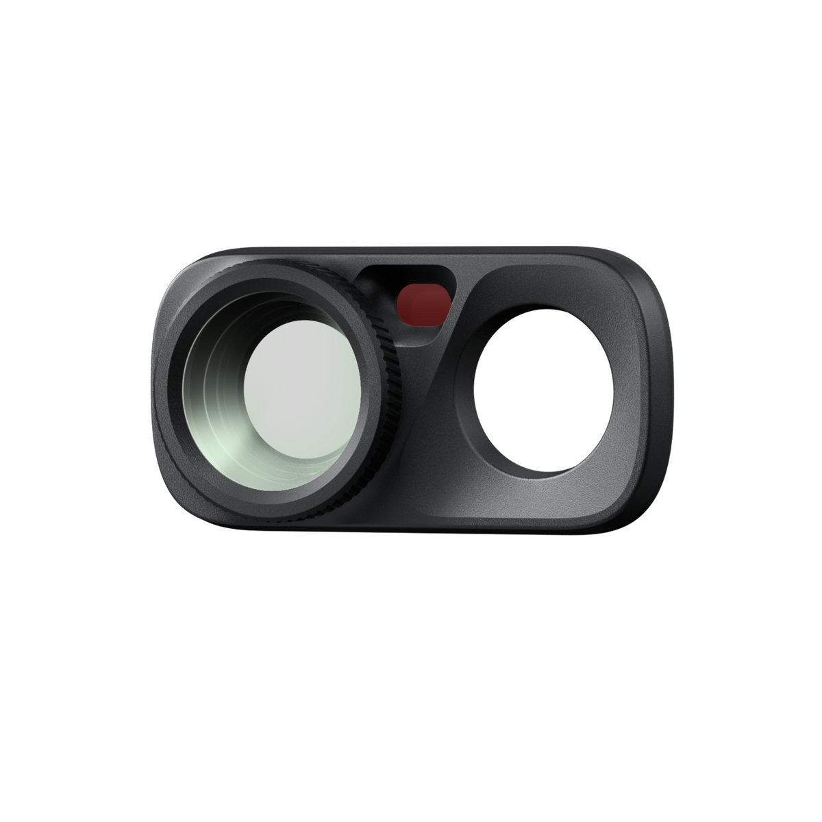 Insta360 Luna Ultra Wide Angle Lens angled front view of the standalone lens