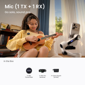 Insta360 Mic (1 TX + 1 RX) official feature or package view