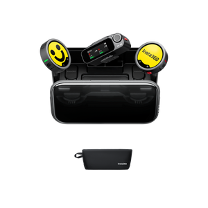 Insta360 Mic Pro (2 TX + 1 RX) official equipment view
