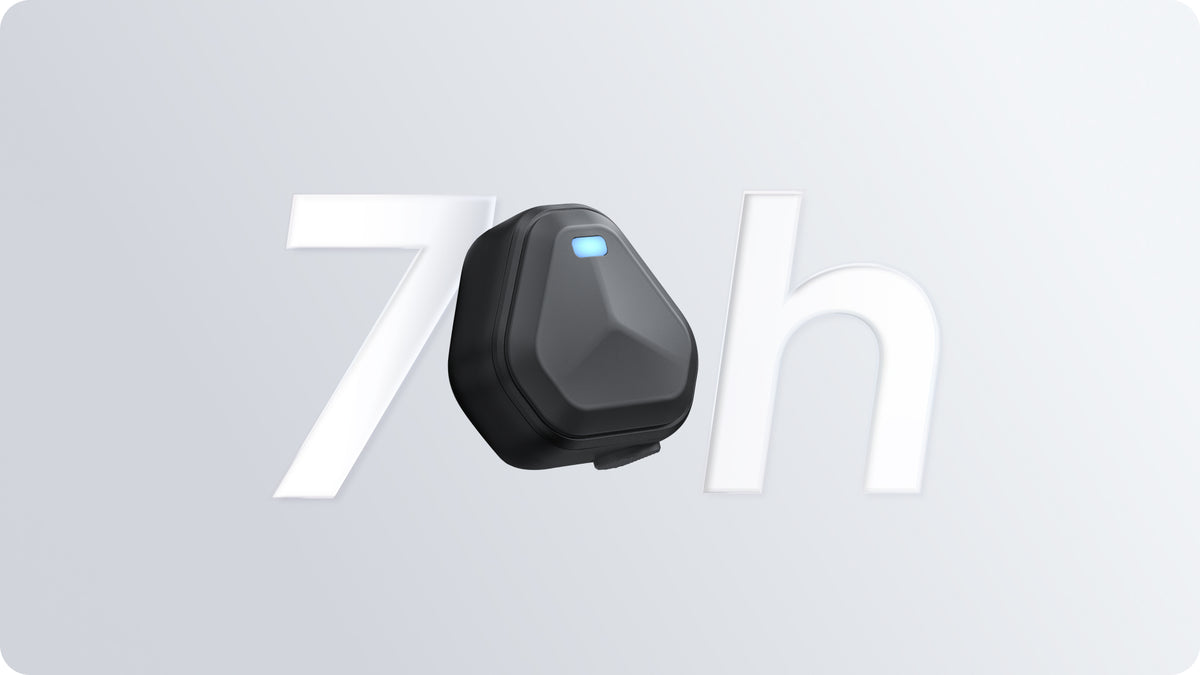 Insta360 POV Head Tracker manufacturer seven-hour tracker battery-life illustration