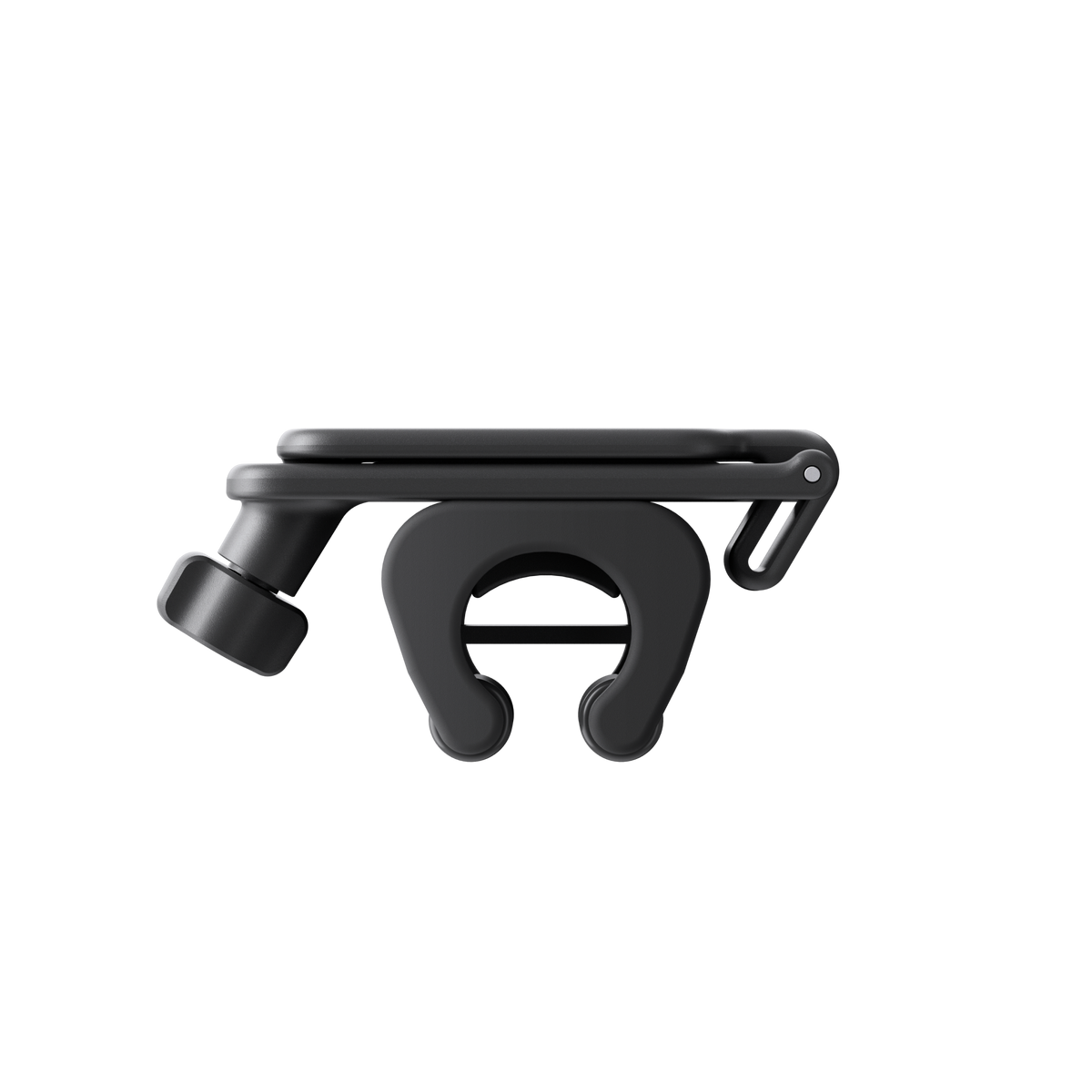 Insta360 Selfie Stick Holster side profile of the screw clip and shaped stick holder