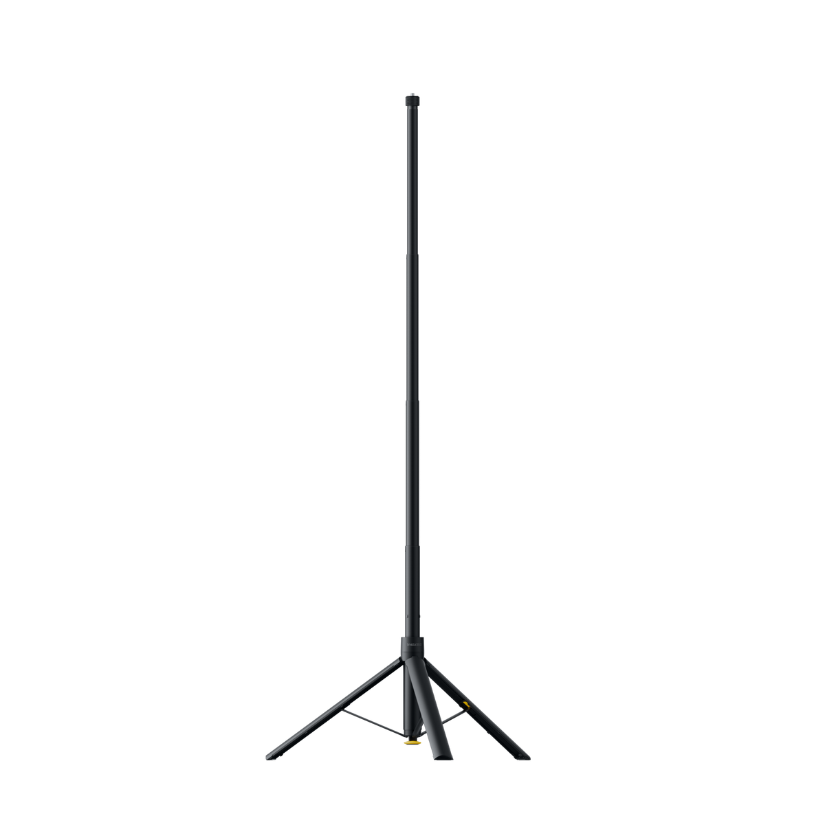 Insta360 Throwpod extended stick with the tripod legs open