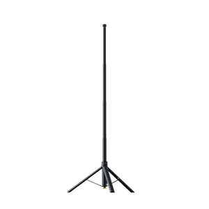 Insta360 Throwpod extended stick with the tripod legs open