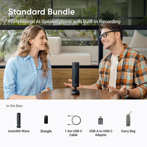 Insta360 Wave AI Conference Speakerphone with Meeting Assistant - ACE Peripherals