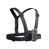 Insta360 X Series POV Chest Mount 2.0 chest harness with an illustrative X-series camera, camera sold separately