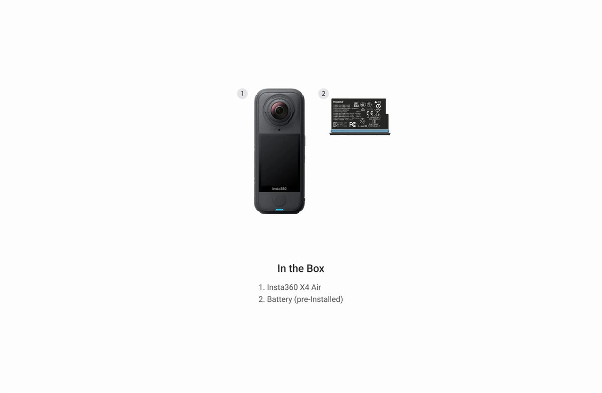 Insta360 X4 Air 8K 29MP 360° Video Camera with Active HDR and AI - ACE Peripherals