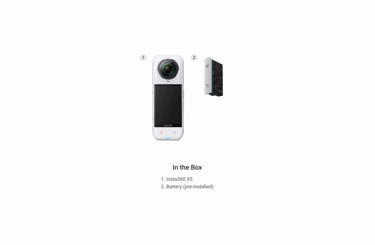 Insta360 X5 8K 72MP 360° Video Camera with Active HDR and AI - ACE Peripherals