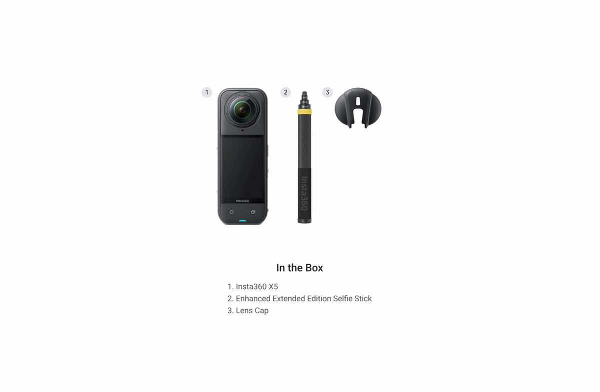 Insta360 X5 8K 72MP 360° Video Camera with Active HDR and AI - ACE Peripherals